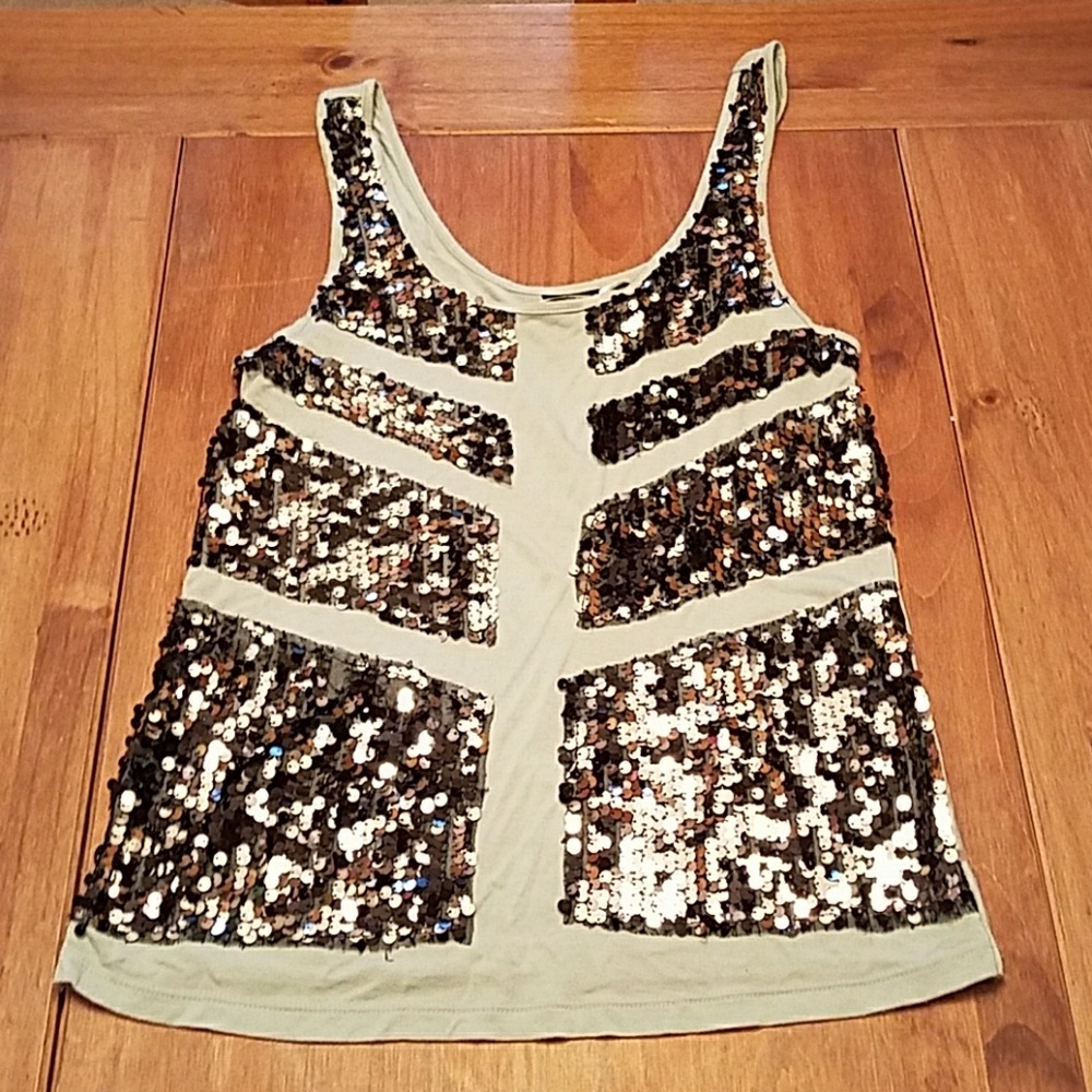 sparkly mint green tank top from Rock & Republic